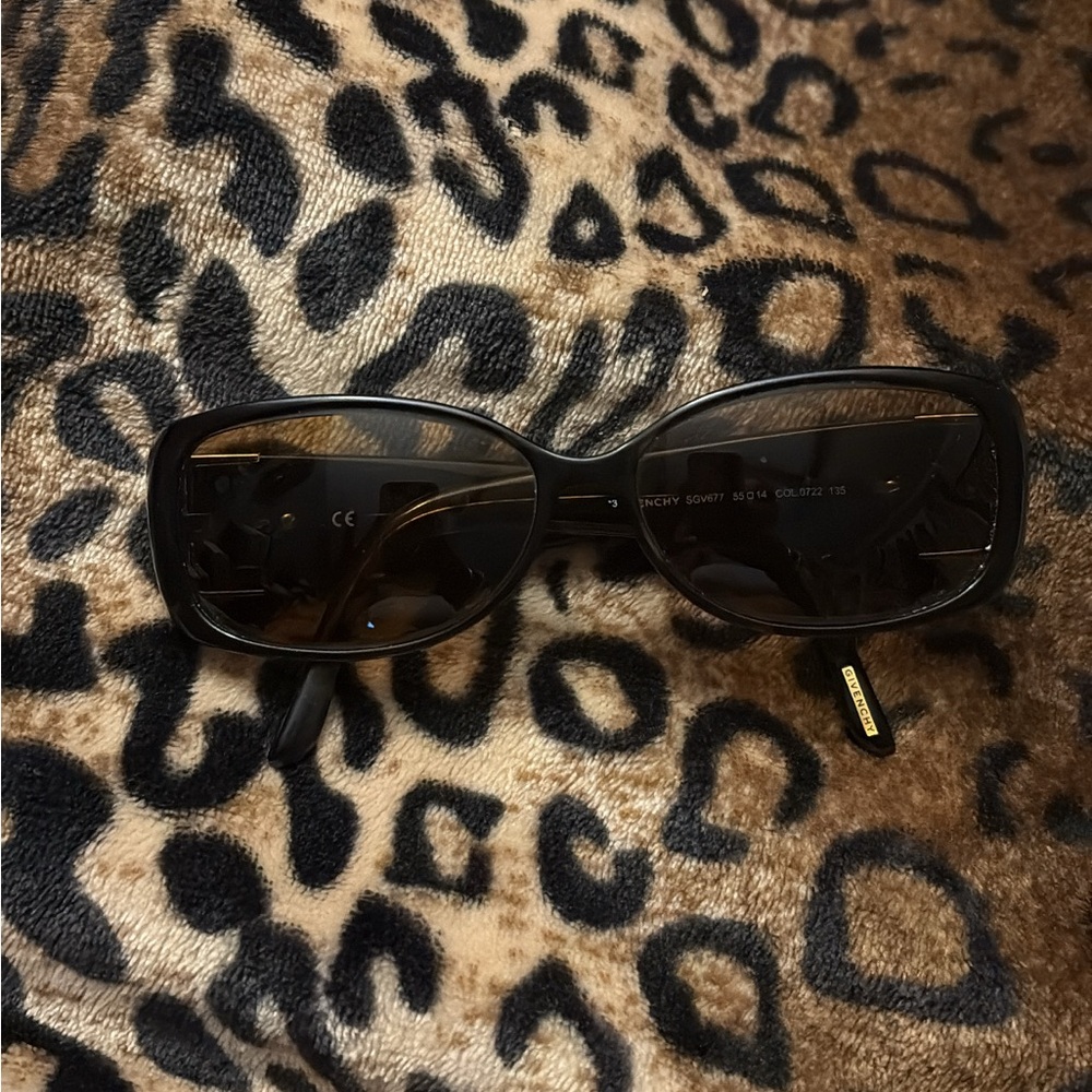Givenchy Black Rectangular Sunglasses - image 1